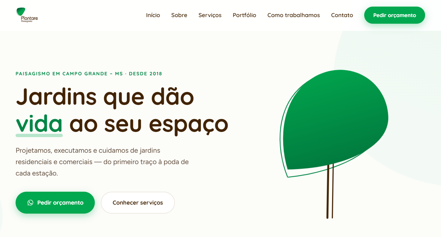 Print do site Plantare